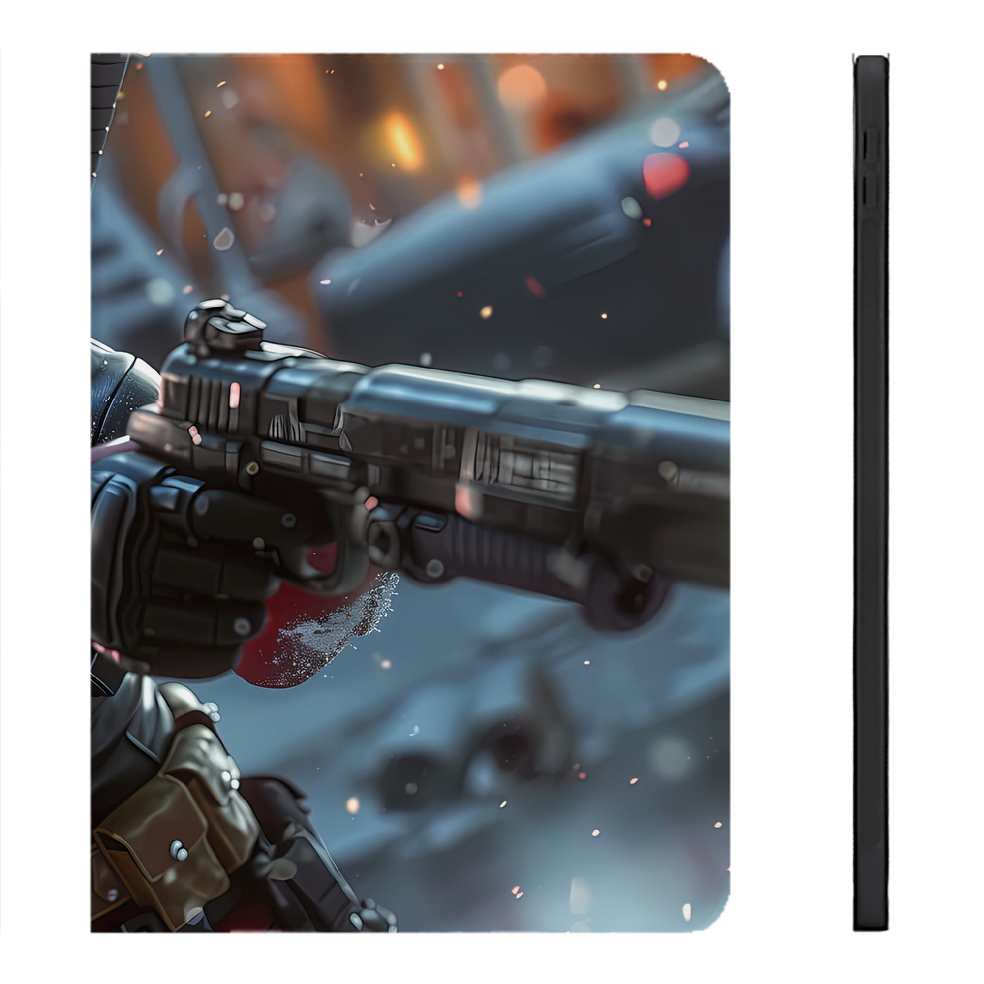 （画像用） Deadpool デッドプール IPadケース ペンホルダー付き ブックスタイルデザイン